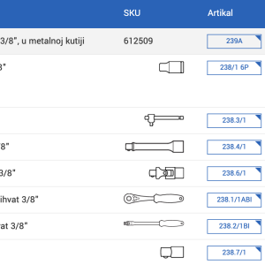 Unior nasadni ključevi