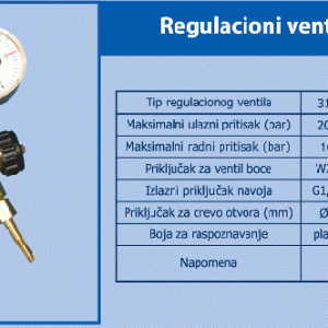 Regulacioni ventili za kiseonik 311