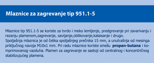 Mlaznice-951.1-specifikacija