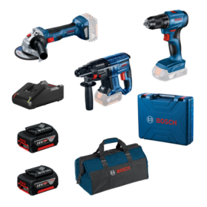 Set akumulatorskog alata GSR185+GWS180+GBH180 +2xGBA 18V 4.0Ah Bosch