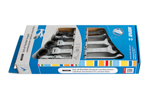 Ključevi viljuškasto-okasti, zglobni, sa čegrtaljkom u kartonskoj kutiji 161-2CS