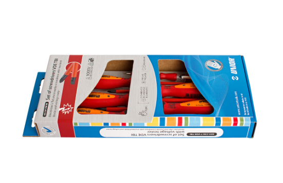 Odvijači VDE TBI i ispitivač napona u garnituri 603CS6TVDETBI