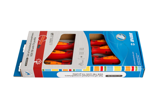 Odvijači VDE TBI sa TX profilom, izolovani, u garnituri 621CS6VDETBI